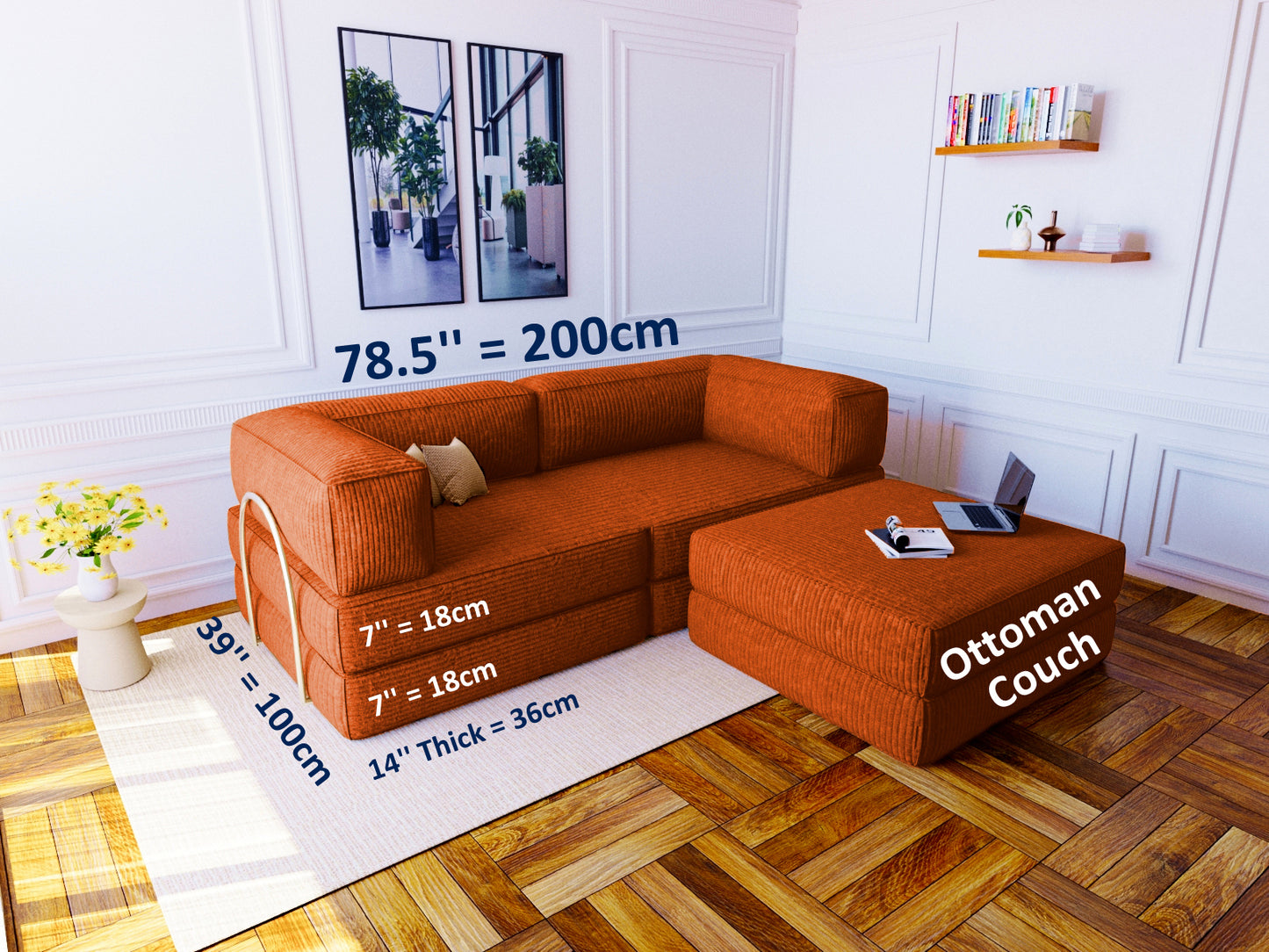 Convertible Floor Sofa