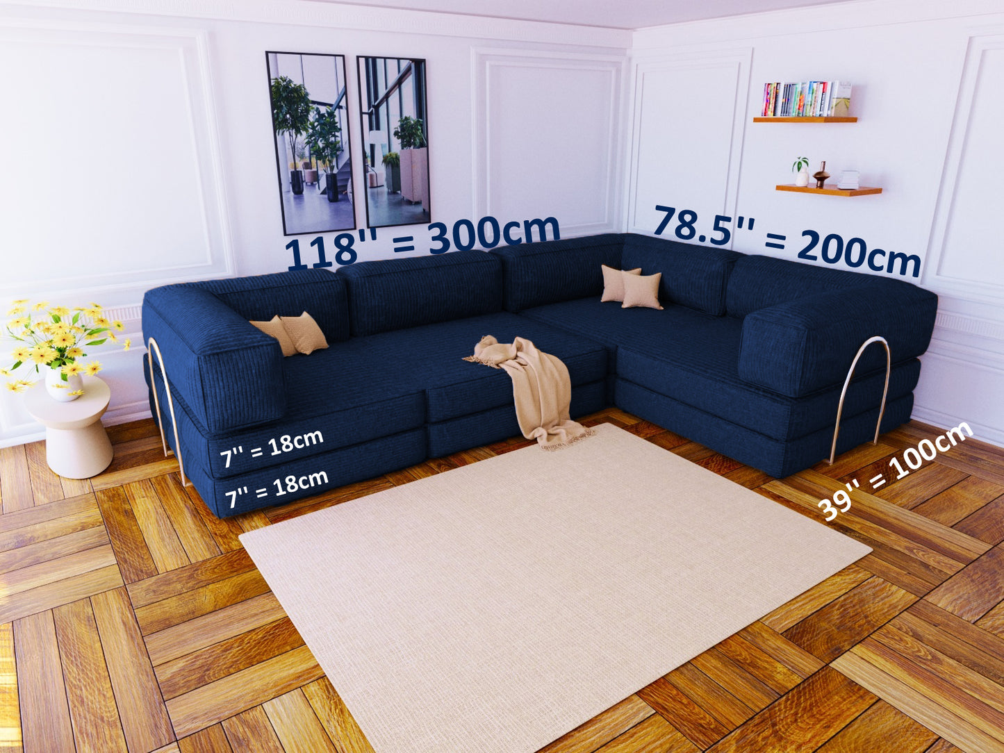 Convertible Floor Sofa