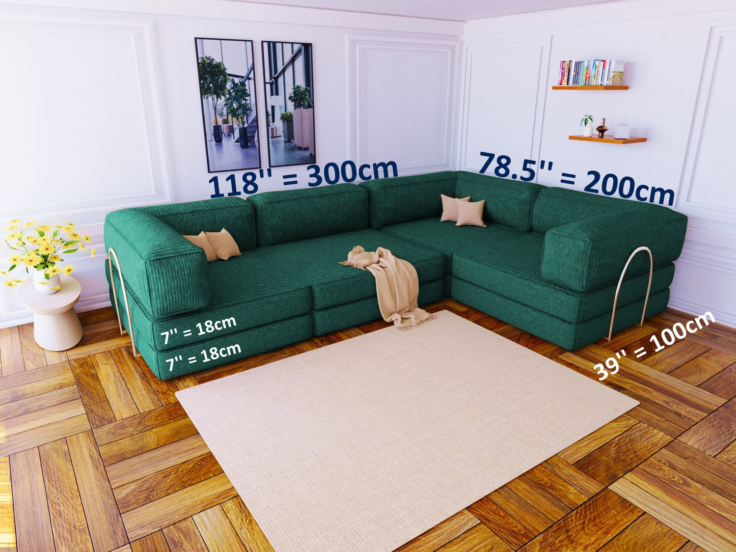 Convertible Floor Sofa
