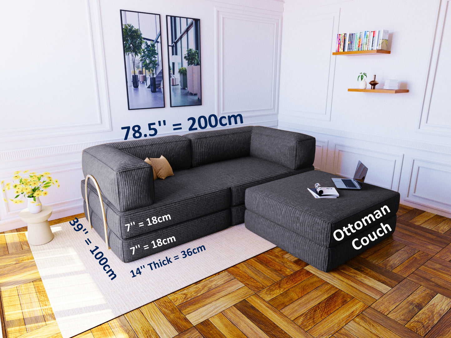 Convertible Floor Sofa