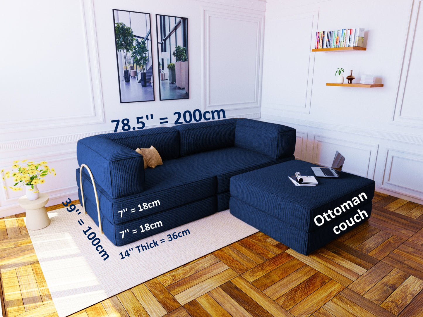 Convertible Floor Sofa