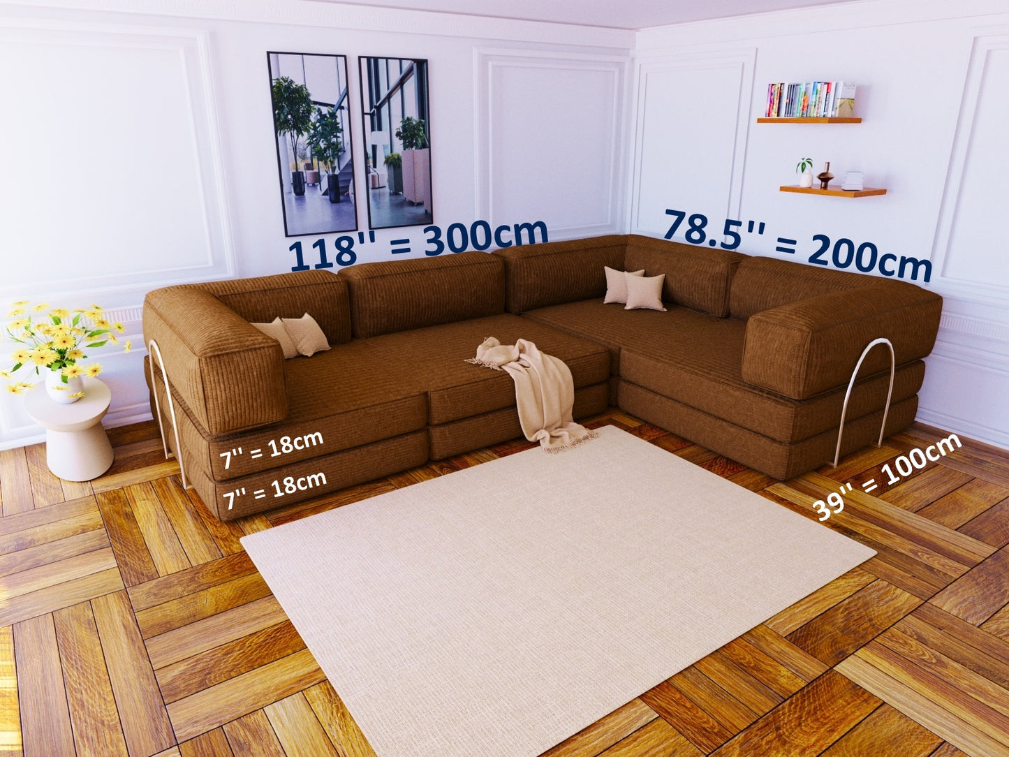 Convertible Floor Sofa