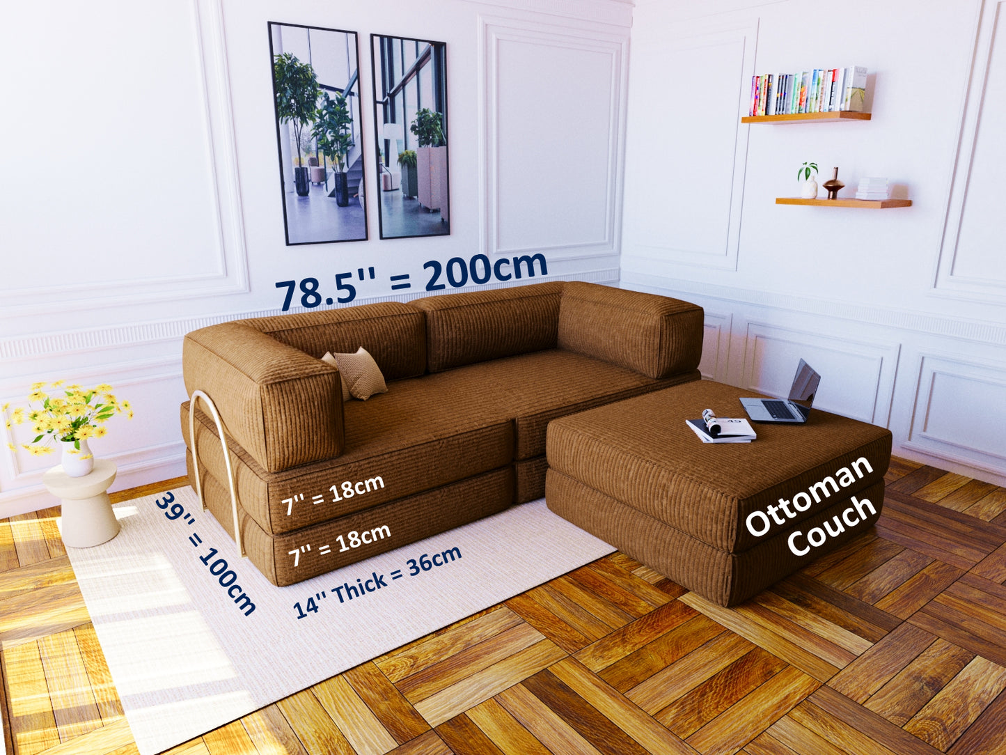 Convertible Floor Sofa